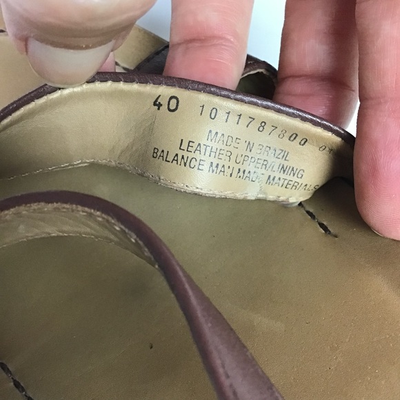 Dansko Strappy Slingback Wedge Platform Sandals EUR 40 Brown  Leather Nicolette - Picture 7 of 7